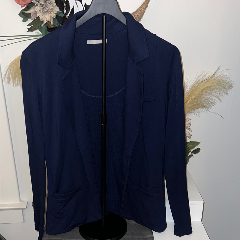 Tart Navy Blue Open Front Blazer Cardigan